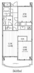 コスモリード世田谷砧の物件間取画像